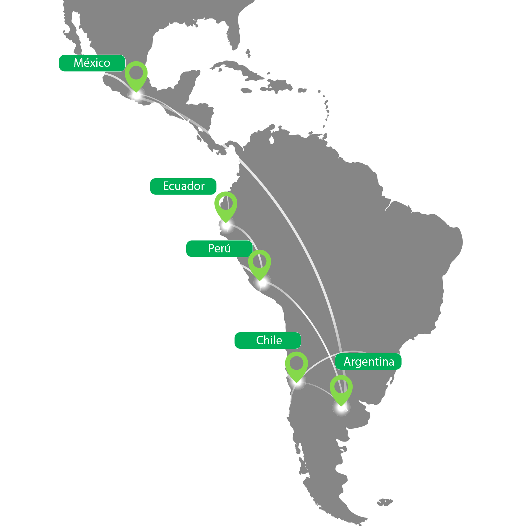 mapa Latinoamerica